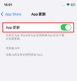 宾阳苹果15维修中心如何让iPhone15APP自动更新