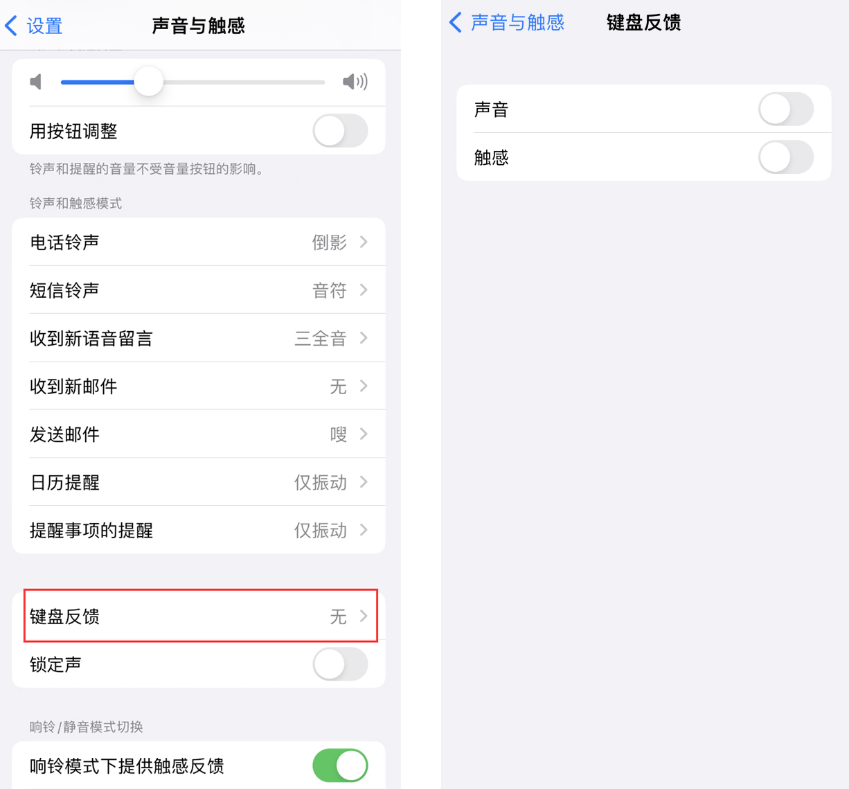 宾阳苹果手机维修分享iOS 16 小细节：支持开启 iPhone 键盘声音及触感反馈 